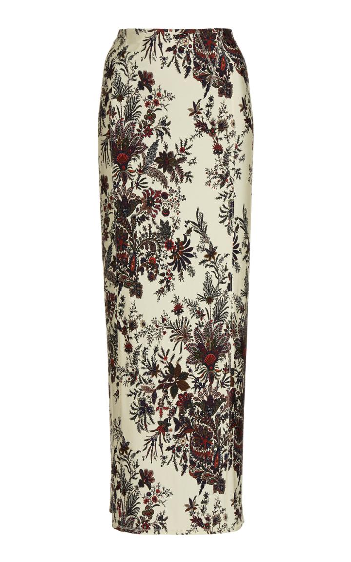 Moda Operandi Paco Rabanne Floral-print Cady Pencil Skirt