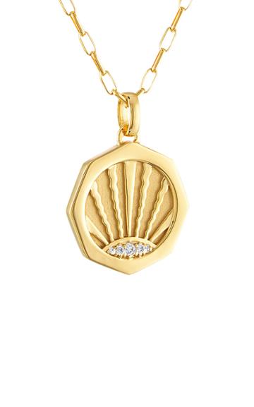 Pamela Zamore Ray 18k Yellow Gold Diamond Necklace