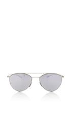 Mykita Silver Aviator Sunglasses