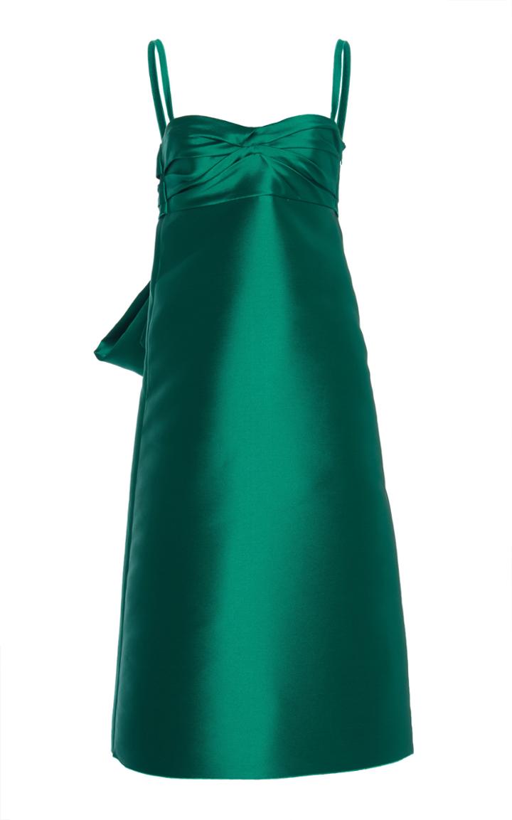 N 21 N&deg;21 Carisa Pleated Strapless Sweetheart Satin Dress