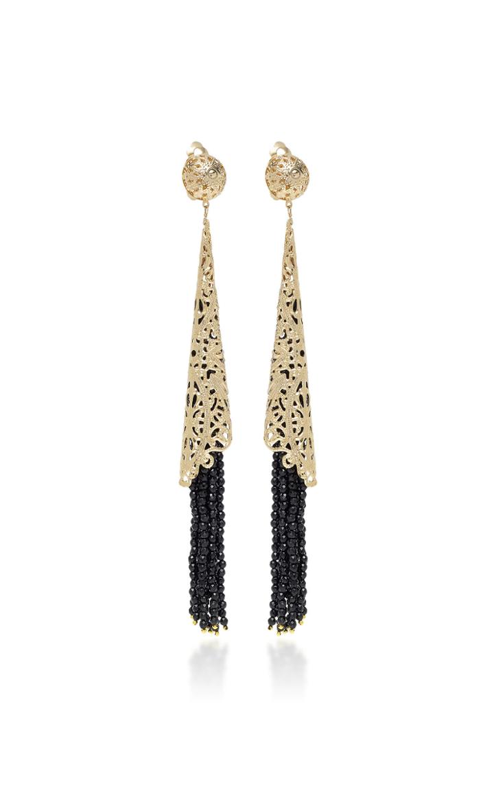 Rosantica Mistico Gold-tone Beaded Fringe Earrings