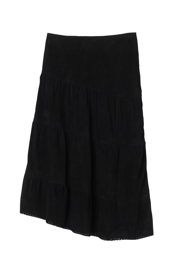 Moda Operandi By Malene Birger Buffie Suede Leather Skirt Size: 32