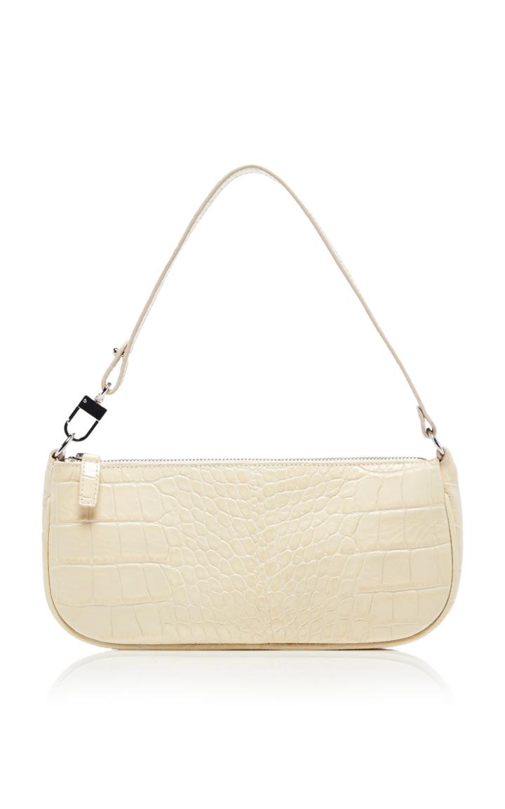 By Far Rachel Croco Embossed Leather Bag