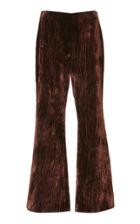 Maison Margiela Cropped Velvet Flared Pants