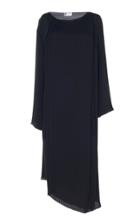 Lanvin Pleated Silk Midi Dress