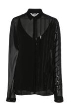 Akris Sequined-embellished Silk-georgette Blouse
