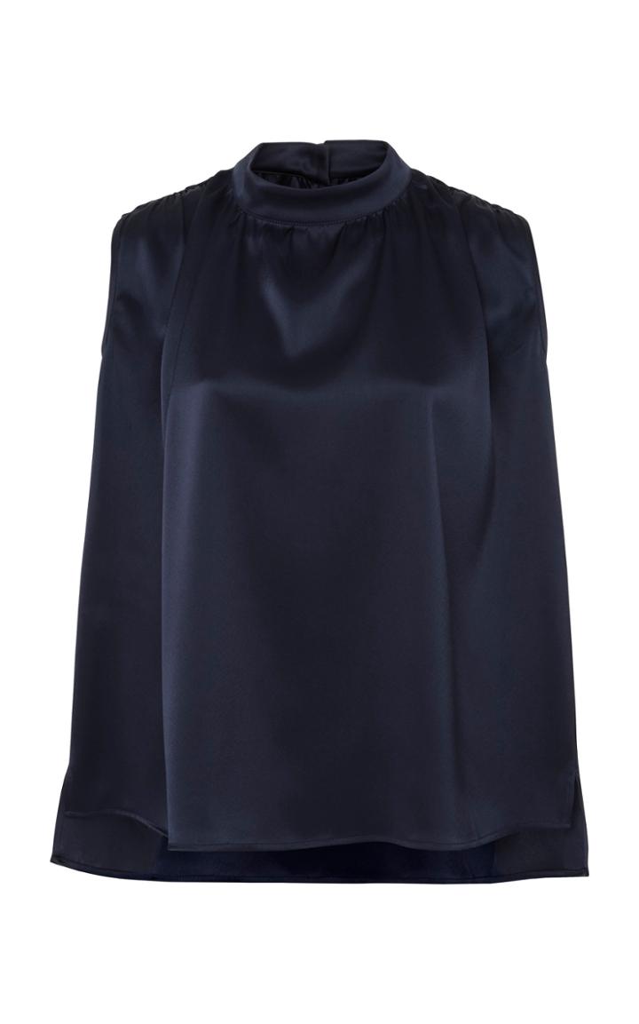 Seren London Dolly Sleeveless Silk Blend Blouse