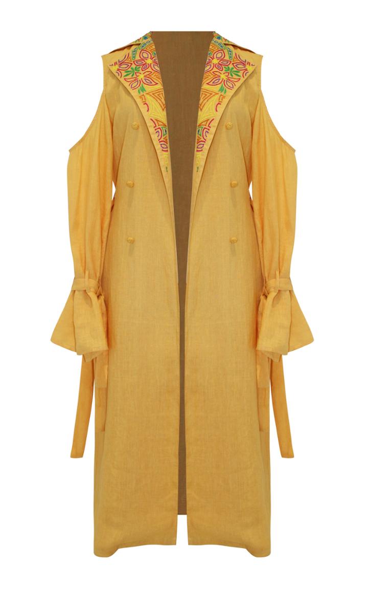 All Things Mochi Lacey Linen Trench
