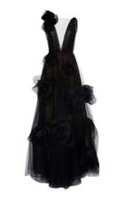 Marchesa Sleeveless V-neck Gown
