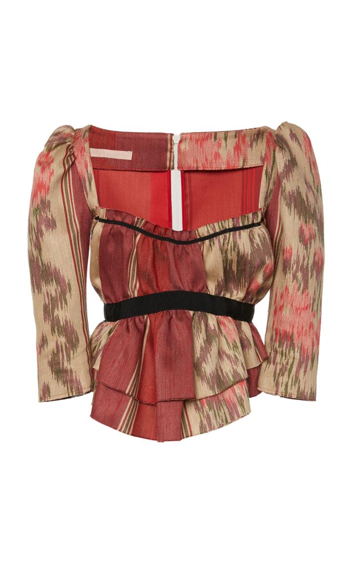 Brock Collection Occupy Printed Twill Top