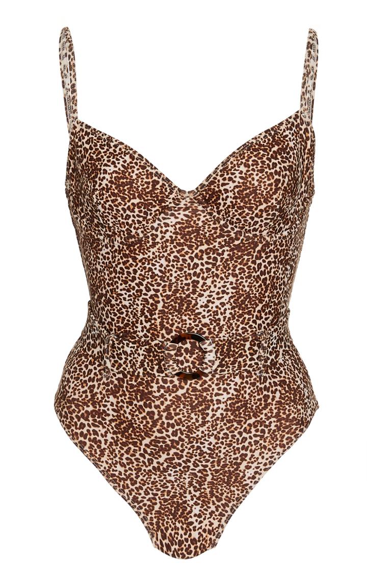 Faithfull The Brand Amalfi Leopard Print One-piece Swimsuit