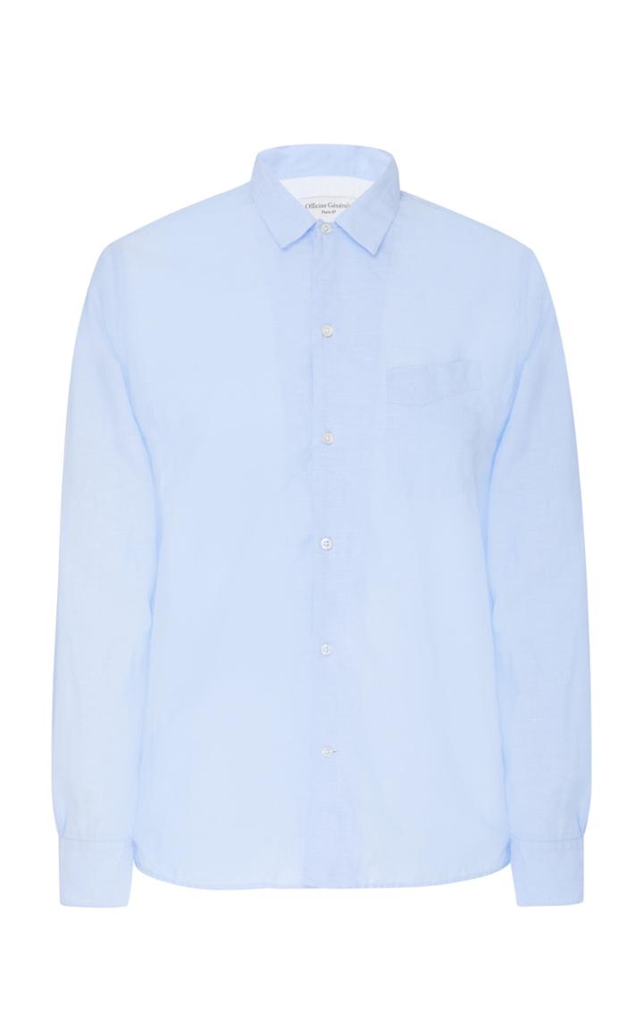 Officine Gnrale Cotton-linen Button-up Shirt