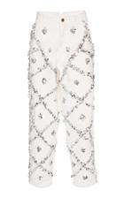 Philosophy Di Lorenzo Serafini Sequin Embroidered Cotton Pants
