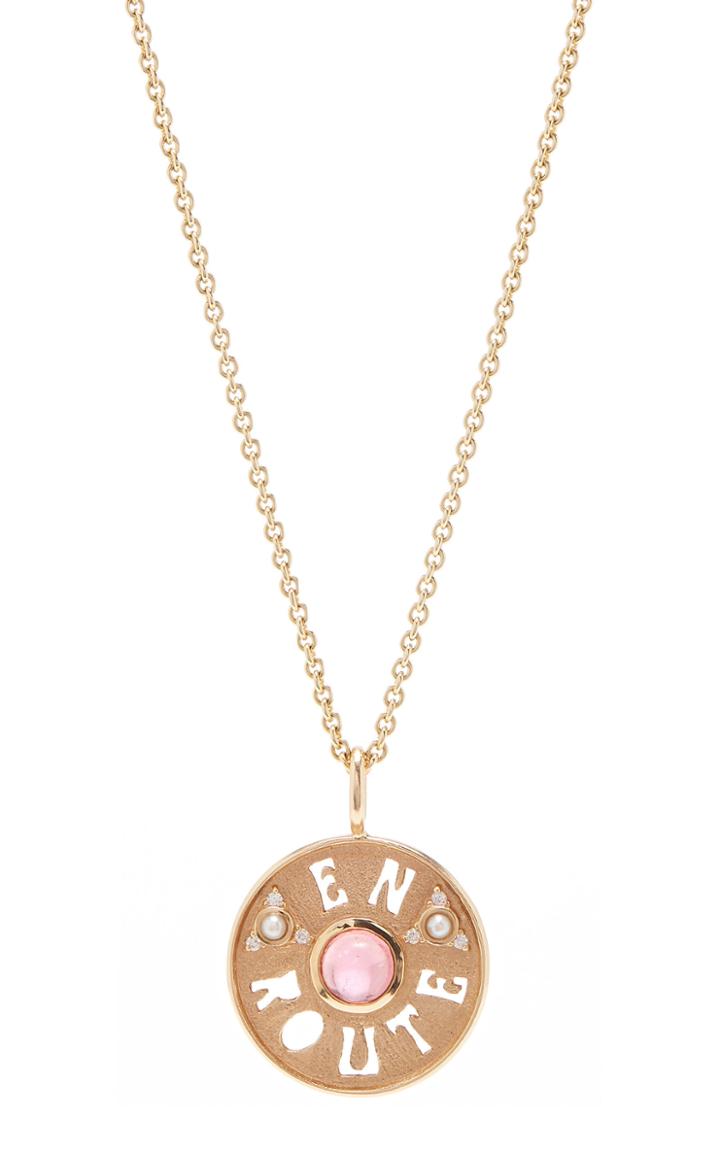 Marlo Laz En Route Coin Necklace