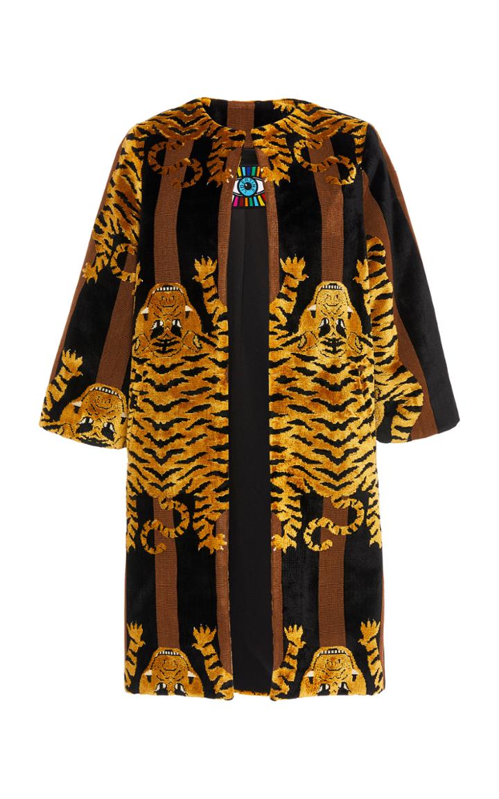 Moda Operandi Libertine Jokhang Tiger A-line Coat Size: M