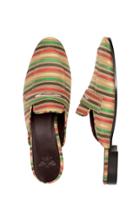 Bougeotte Spices Striped Satin Slipper