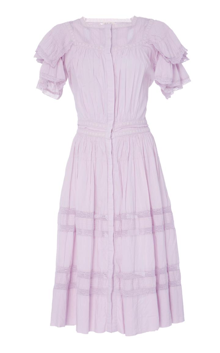 Loveshackfancy Callie Ruffle Lace Dress