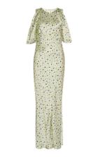 Attico Floral Satin Dress
