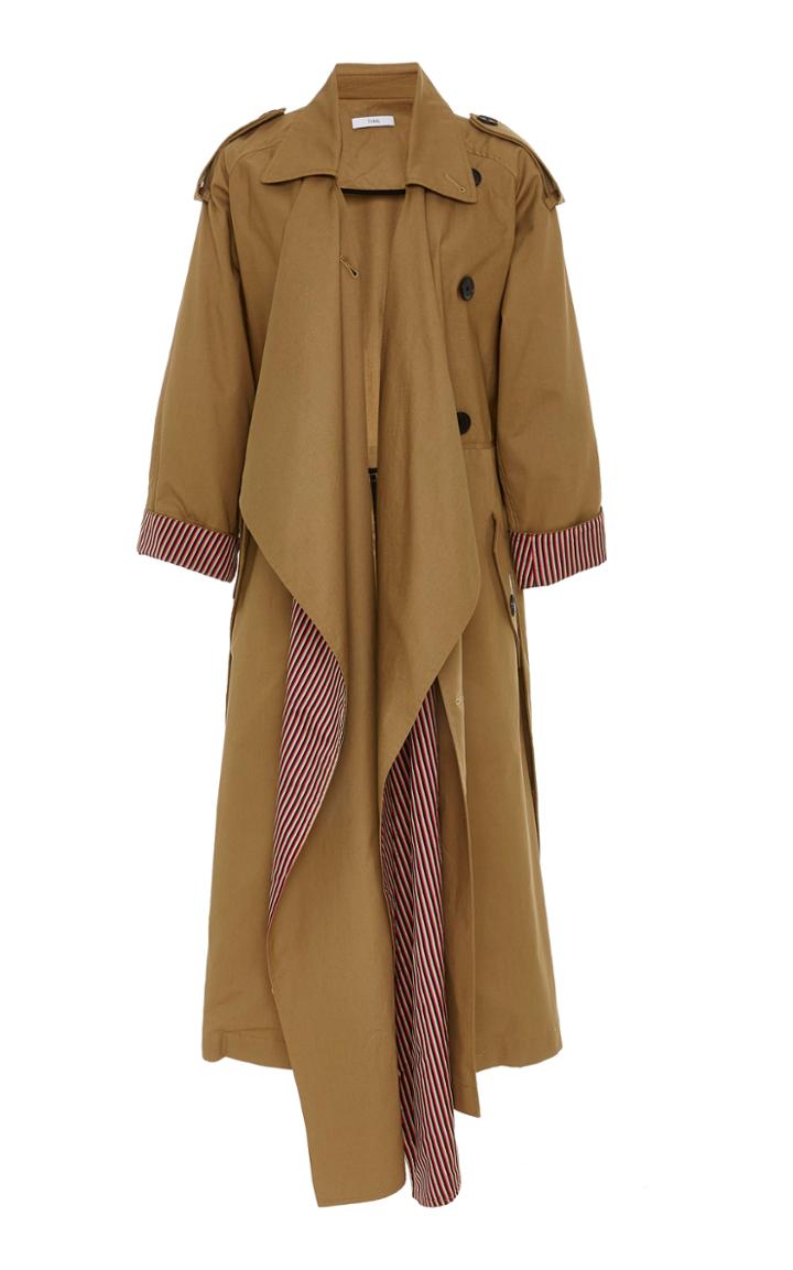 Tome Scarf Lapel Trench Coat