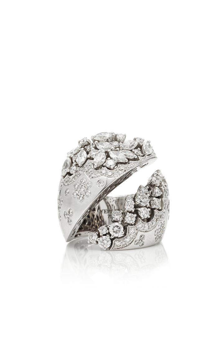 Yeprem 18k White Gold And Diamond Cocktail Ring