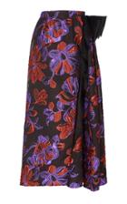 Moda Operandi Rodarte Floral Ruffled Boucle Skirt Size: 0