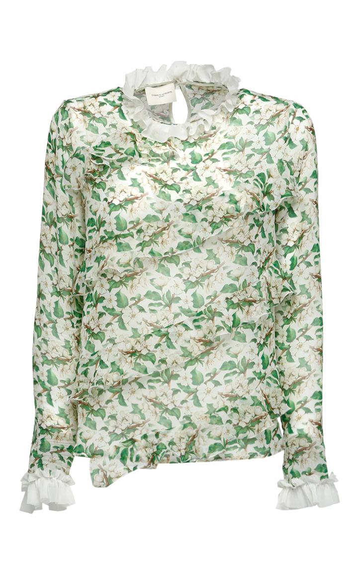 Giuseppe Di Morabito Ruched Printed Blouse