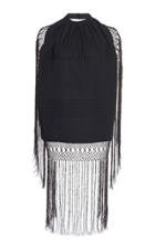 Moda Operandi Loewe Fringed Cotton Draped Top Size: 34