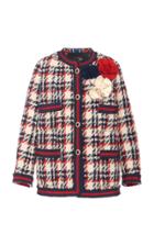 Moda Operandi Marc Jacobs Grosgrain-trimmed Plaid Wool-blend Tweed Jacket Size: 0