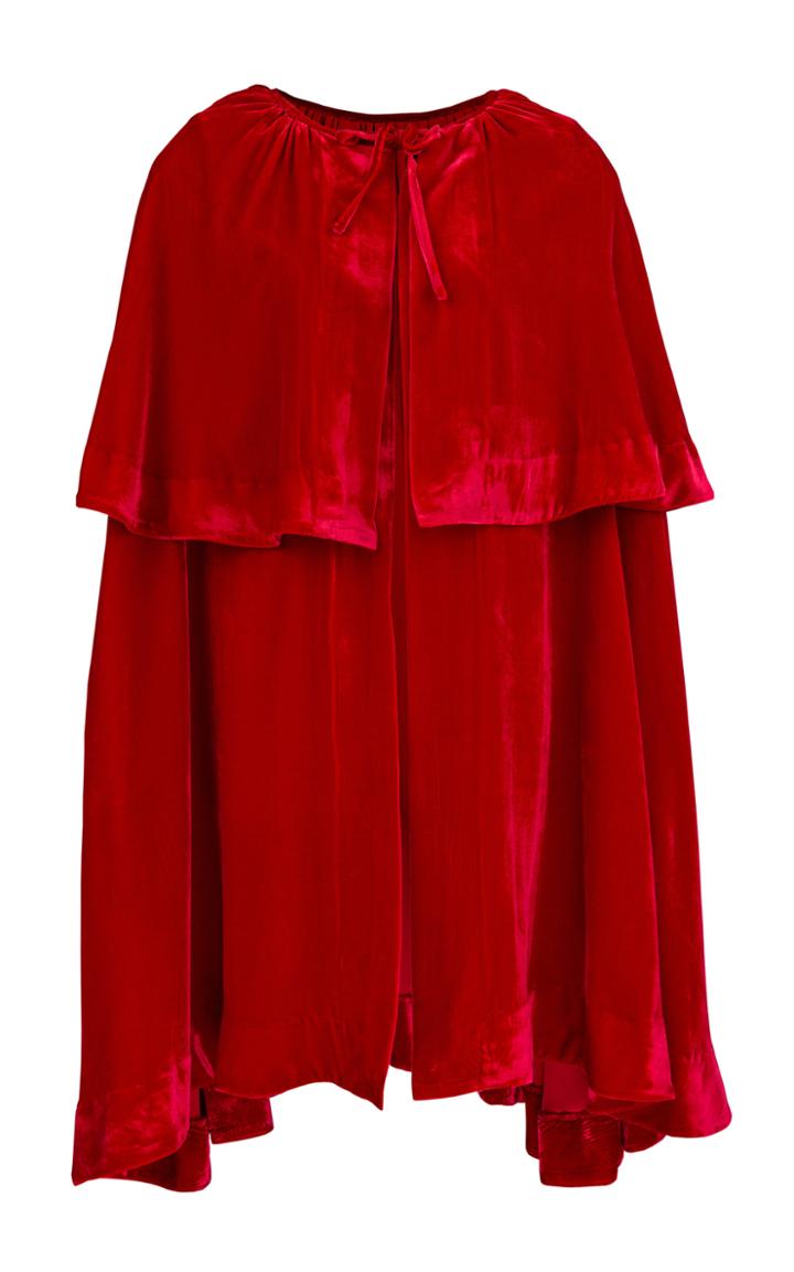 Moda Operandi Deitas Eris Tiered Velvet Cape
