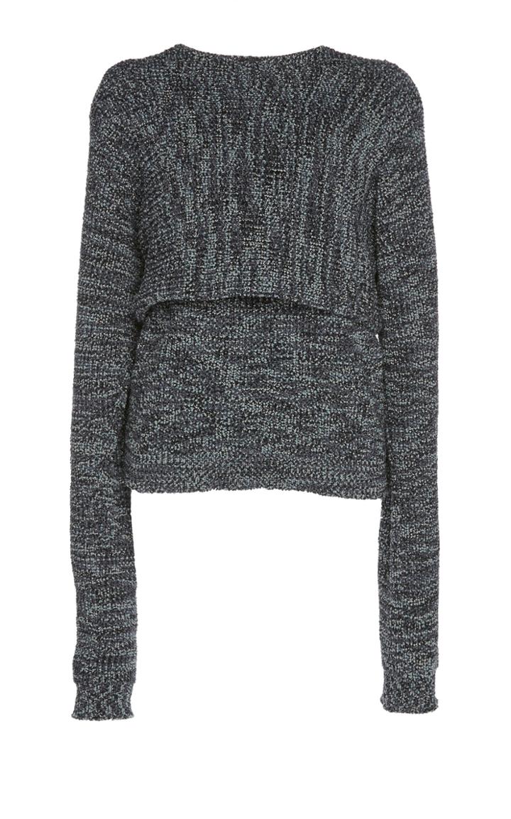 Atlein Double Knitted Cotton Two Piece Top