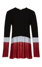Pepa Pombo Long Sleeved Colorblock Top