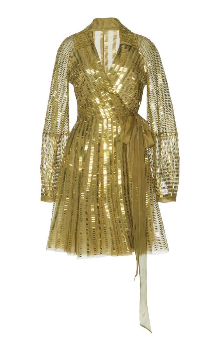 Temperley London Jet Sequin Mini Dress