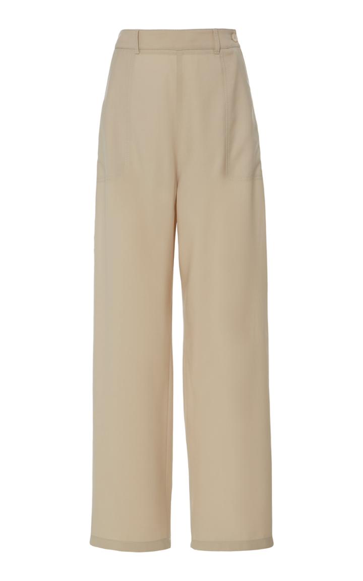 Agnona Wool Straight Leg Trousers