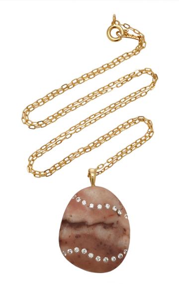 Cvc Stones Haze 18k Gold, Diamond And Stone Necklace