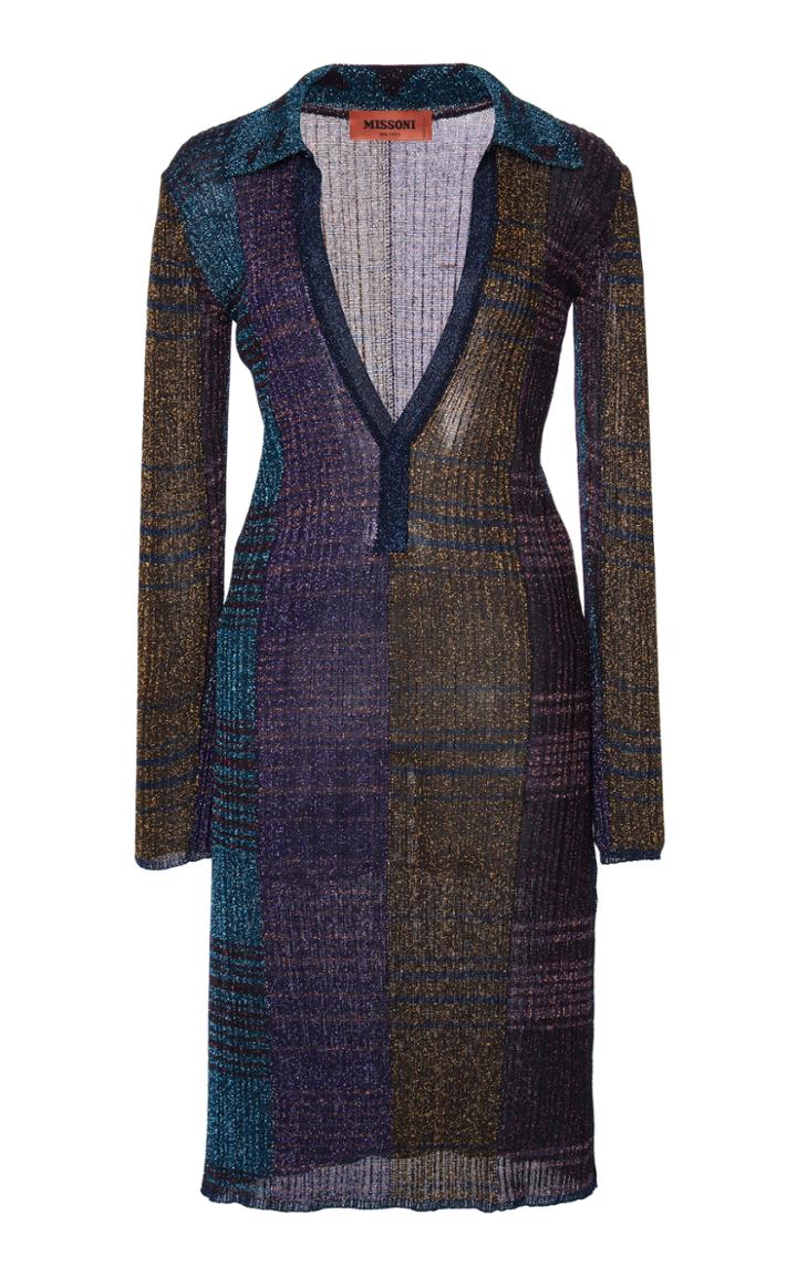 Moda Operandi Missoni Color-block Lurex Mini Dress