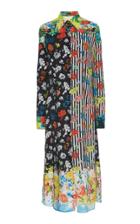 Versace Printed Silk Jacquard Shirt Dress