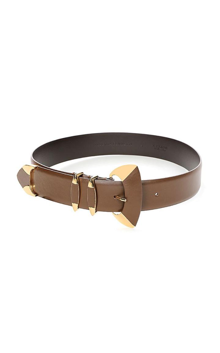Moda Operandi Alberta Ferretti Oversized Buckle Leather Belt