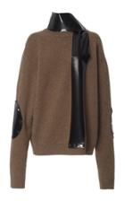 Christopher Kane Alpaca-blend Latex High Neck Sweater
