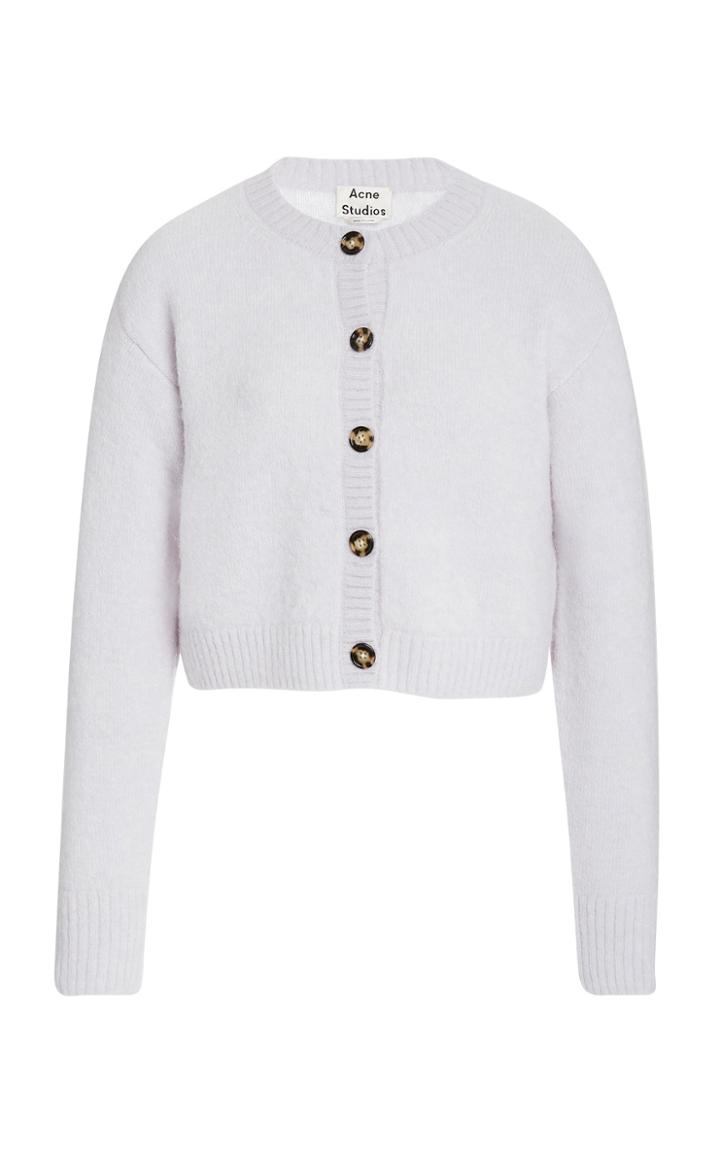 Acne Studios Kari Fluffy Alpaca-knit Cardigan