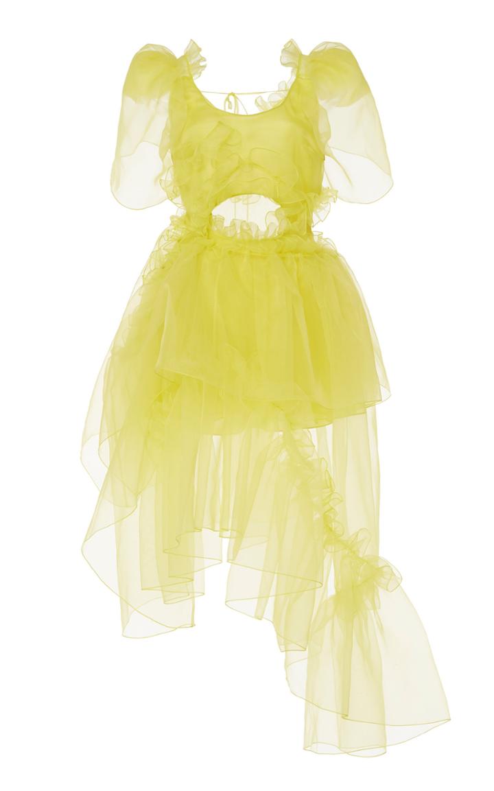 Moda Operandi Preen By Thornton Bregazzi Reika Ruffled Silk-chiffon Dress Size: Xs