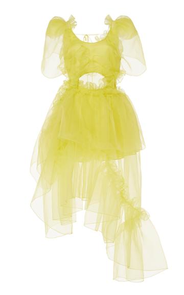 Moda Operandi Preen By Thornton Bregazzi Reika Ruffled Silk-chiffon Dress Size: Xs