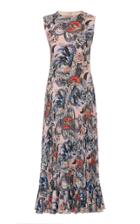 Red Valentino Wild Pride Printed Crepe De Chine Dress