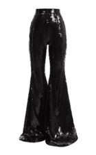 Balmain Sequined Wide-leg Trousers