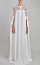 Moda Operandi Elie Saab Tulle Embroidery And Silk Chiffon Gown