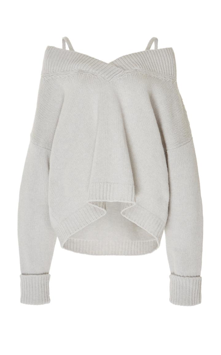 Maison Margiela Off-the-shoulder Wool-blend Sweater