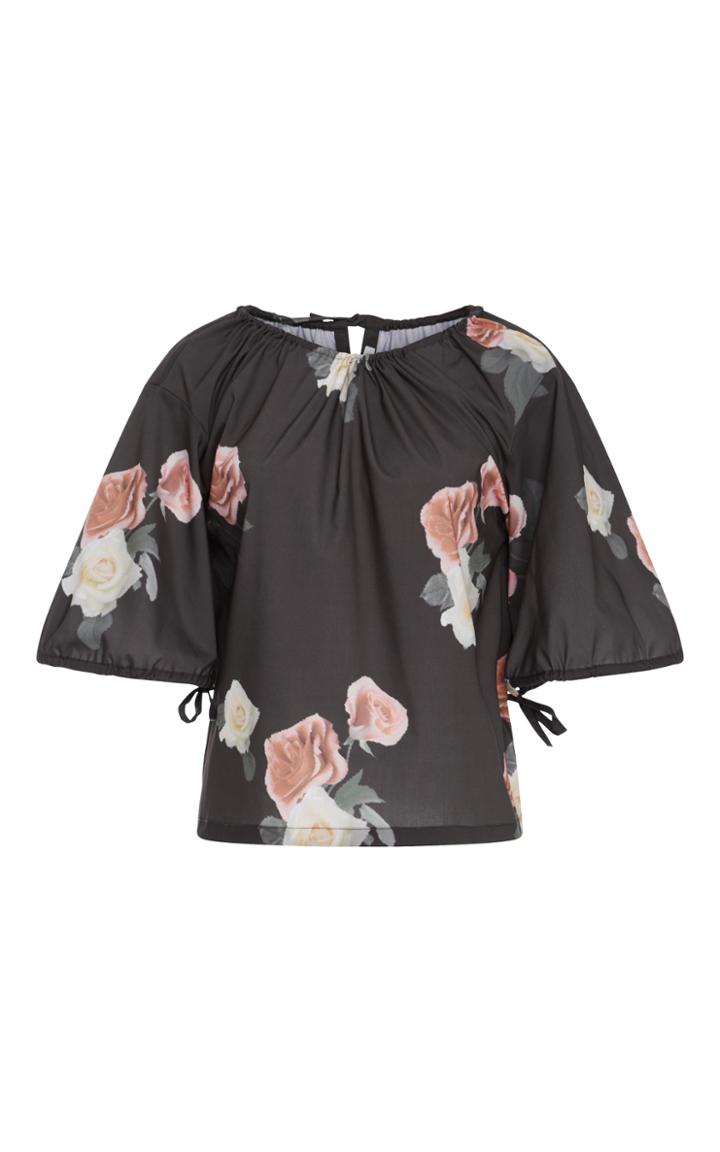 Rejina Pyo Sofie Floral Printed Short Sleeve Blouse