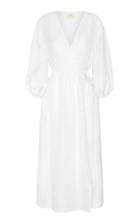 Moda Operandi St. Agni Yoko Linen-silk Wrap Dress