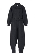 Maison Margiela Double-breasted Harem Wool Jumpsuit