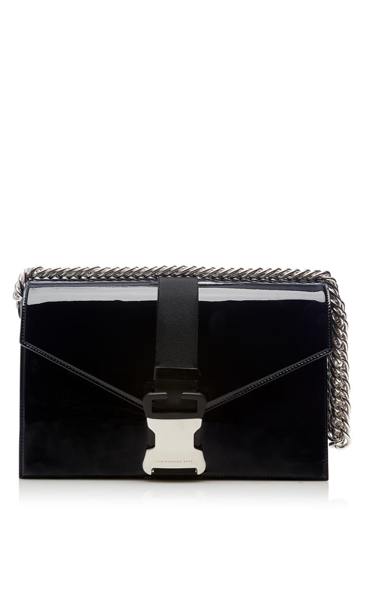 Christopher Kane Patent Large Devine Shoulder Bag