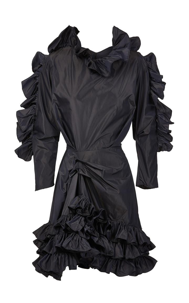 Moda Operandi Maticevski Dappled Ruffled Taffeta Mini Dress